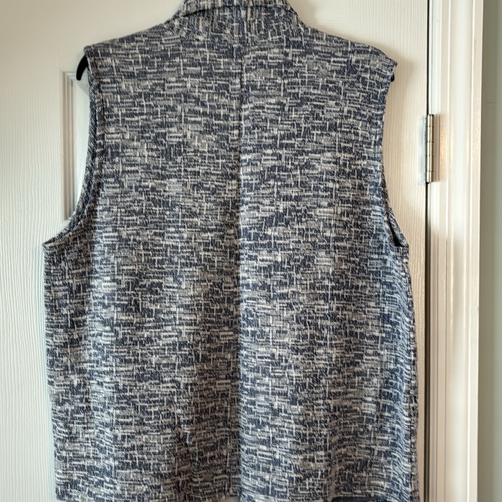 VAN HEUSEN VEST-Blue/White Texture in Size XL - Picture 7 of 7